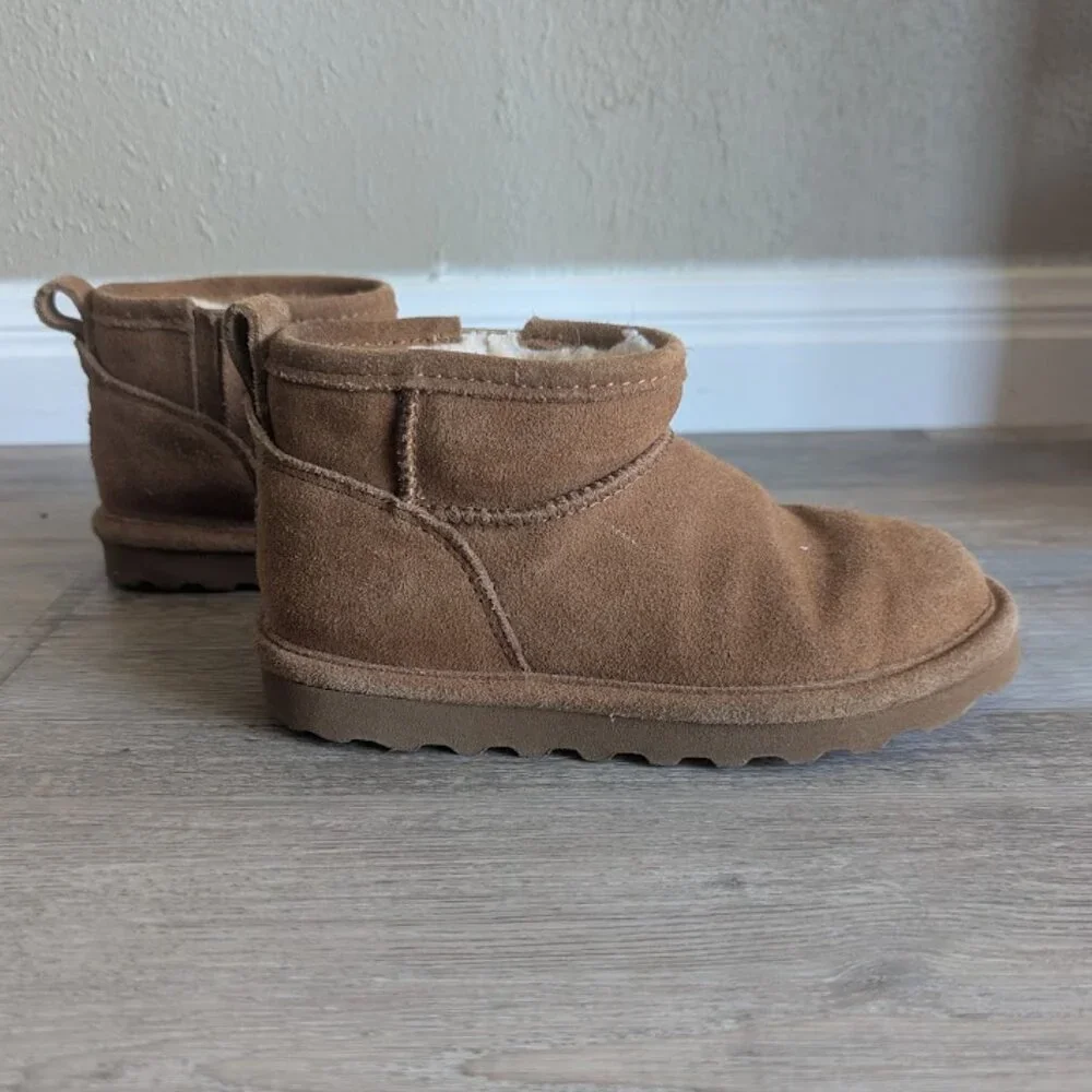 🐾 Bearpaw Shorty Snow Boots – Kids’ Size 13 Youth – Hickory